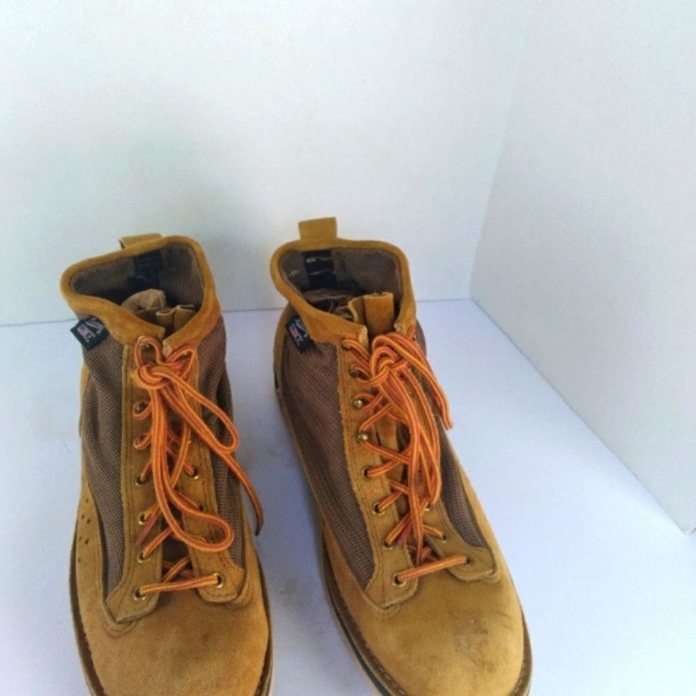 Danner USA-Made Vintage Hiking Boot Mesh & Suede Leather Outdoor Adventure Boots
